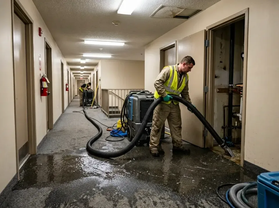 multi-unit-apartment-hallway-f-005 — frequently asked questions, Emergency Burst Pipe Water Extraction & Removal in Allendal…